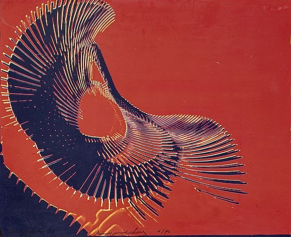 Reiner Michelfelder, ars dynografia D3 (Detailansicht), 1969, Cibachrome Print, 106 x 83 cm, Sammlung Museum im Kleihues-Bau, Foto: Frank Kleinbach., &copy; Stadt Kornwestheim