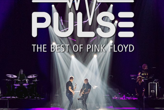 B&uuml;hne mit Band PULSE, die Pink Floyd Songs spielt. Lichteffekte und Musiker im Vordergrund. Titel: PULSE - The Best of Pink Floyd., &copy; SBEntertainment GmbH & Co. KG