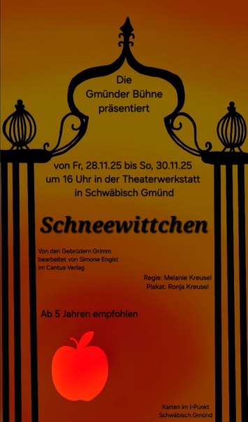 Plakat Schneewittchen, © Plakat: Ronja Kreusel Plakat Schneewittchen, © Plakat: Ronja Kreusel