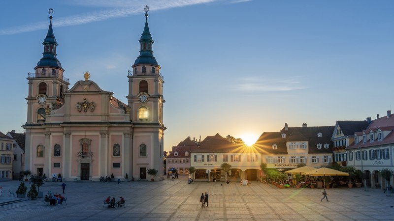 Ludwigsburg im Sonnenuntergang, © SMG, Martina Denker 