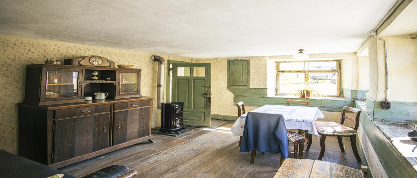 Beuren Freilichtmuseum Bauernhaus Wohnzimmer Innenaufnahme, © SMG, Sarah Schmid