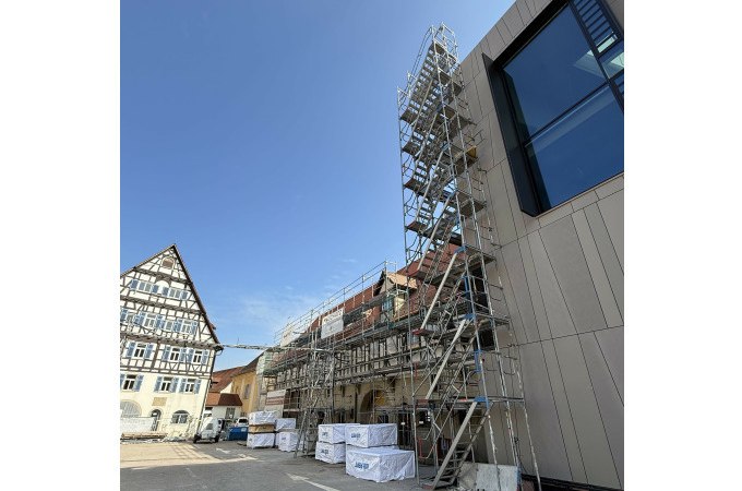 Baustellen-Kurzf&uuml;hrungen  &bdquo;Altes Fachwerk, neues Leben &ndash; ein Blick in die k&uuml;nftige Stadtbibliothek&ldquo;, &copy; Stadtverwaltung Schorndorf