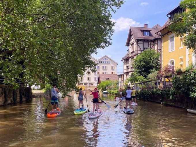 Stand-Up Paddling auf dem Neckar in Esslingen (für Fortgeschrittene), © Esslinger Stadtmarketing &amp; Tourismus GmbH