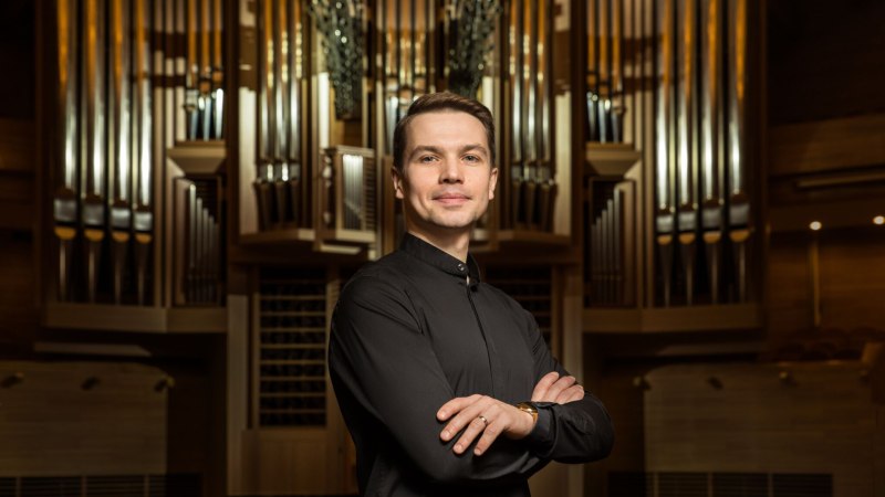 Organist Konstantin Volostnov, © Foto: Evgenia Ivanova