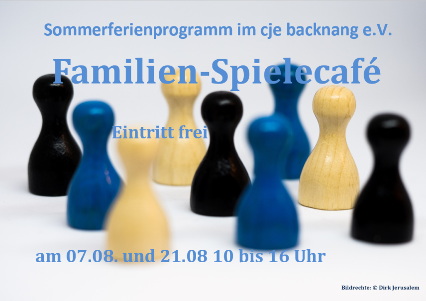 Familien-Spielecafé in den Sommerferien, © Backnang