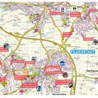 Bild vom Stadtplan Tag der Kultur in Filderstadt, © Stadt Filderstadt, Dagmar Bauer und alle Mitwirkenden