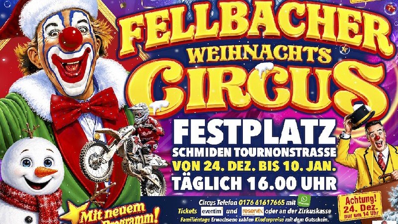Fellbacher Weihnachtscircus 2026/2027, © Jean Riedesel Fellbacher Weihnachtscircus 2026/2027, © Jean Riedesel