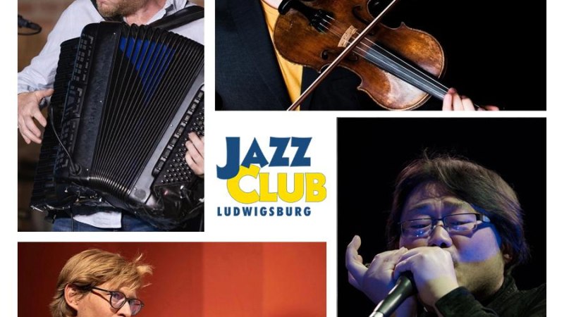 Escher – Long Li – Bauser, © Fotos Privat, Collage Jazzclub Ludwigsburg