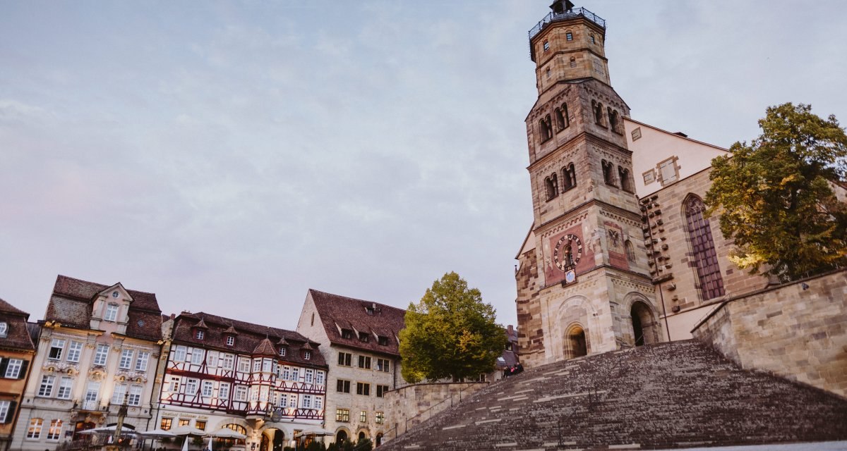 Kirche St. Michael direkt am Schw&auml;bisch Haller Marktplatz, &copy; Foto: Nico Kurth