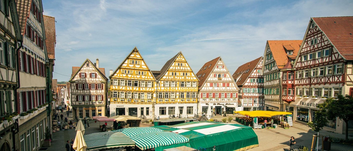 Fachwerkh&auml;user am Herrenberger Marktplatz, &copy; SMG, Sarah Schmid