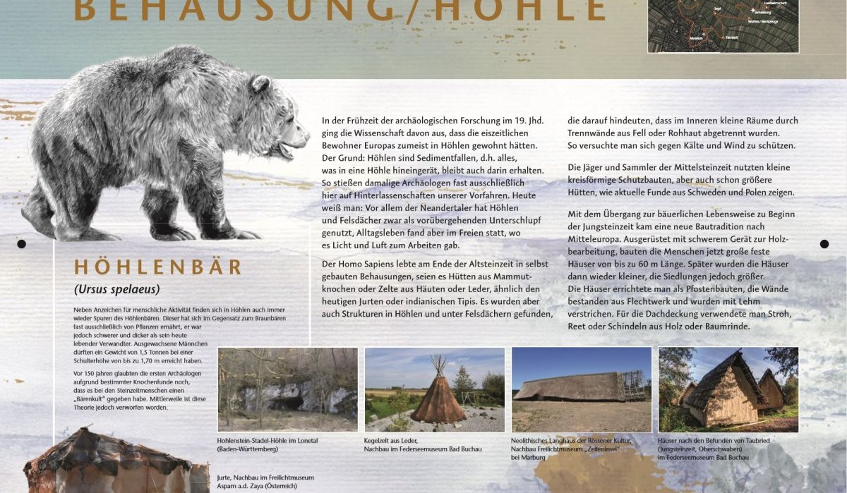 Plakat Steinzeitrundweg, &copy; Steinzeitmuseum Kleinheppach Arch&auml;ologie und Heimatkunde e.V.