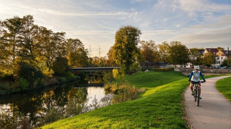 Remstal-Radweg an den M&uuml;hlwiesen, &copy; Remstal Tourismus e.V.