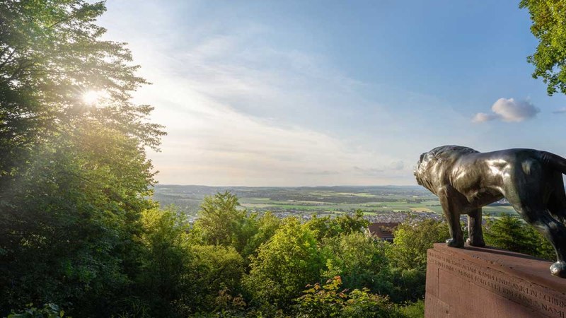 Gerlinger Löwe auf dem Schlossberg, © © Stuttgart-Marketing GmbH, Martina Denker Gerlinger Löwe auf dem Schlossberg, © © Stuttgart-Marketing GmbH, Martina Denker