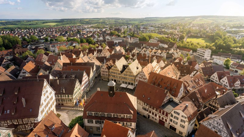 Fachwerkhäuser in Herrenberg, © Stuttgart-Marketing GmbH, Martina Denker