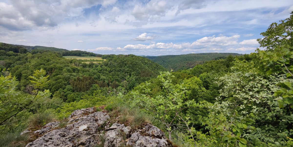 Blick ins Tal vom Hohen Fels, © Bad Urach Tourismus