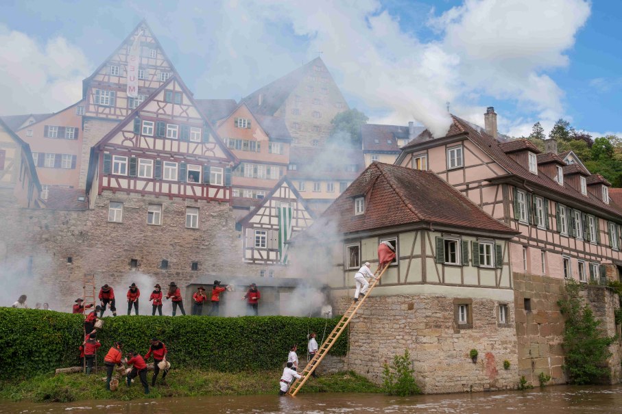 Das Kuchen- und Brunnenfest in Schw&auml;bisch Hall., &copy; Michael Kuehneisen