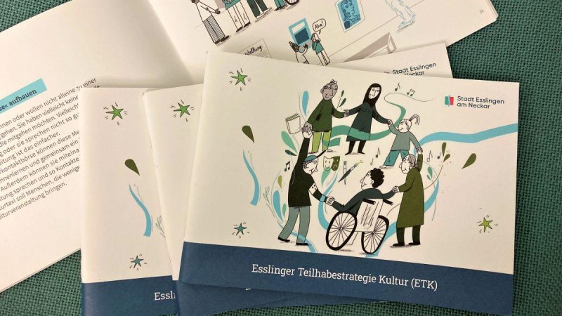 Broschüre Esslinger Teilhabestrategie Kultur (ETK), © Kulturamt der Stadt Esslingen am Neckar Broschüre Esslinger Teilhabestrategie Kultur (ETK), © Kulturamt der Stadt Esslingen am Neckar