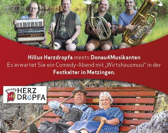 Hillus Herzdropfa meets Donau4Musikanten, &copy; Stadtkapelle Metzingen 1887 e. V.