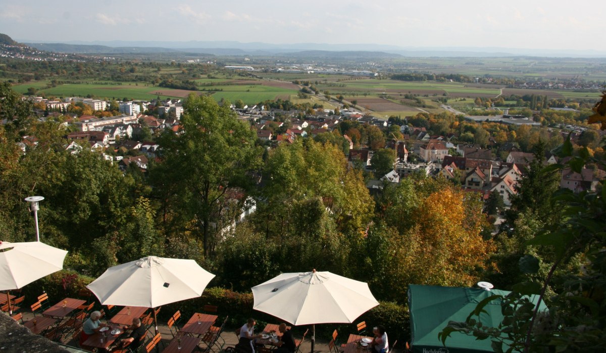 Panoramaterrasse des Schlosskellers, &copy; Natur.Nah. Sch&ouml;nbuch & Heckeng&auml;u