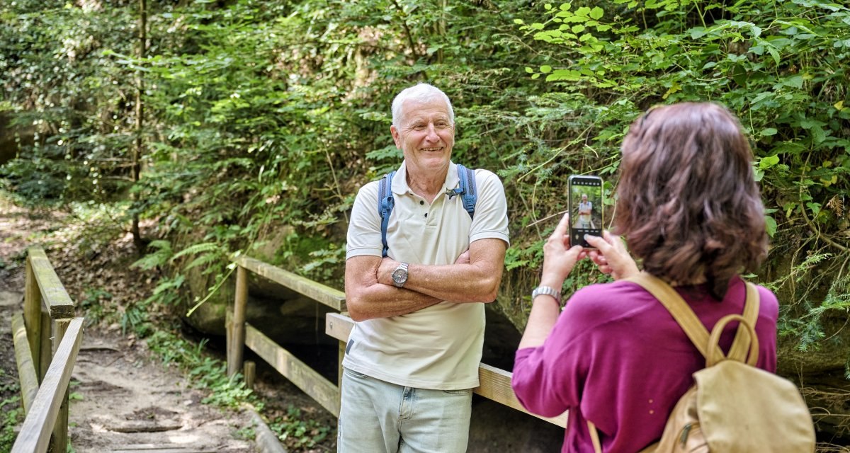 Fuxi-Naturerlebnis-Pfad: Olgaschlucht, © Hohenlohe + Schwäbisch Hall Tourismus e. V. Fuxi-Naturerlebnis-Pfad: Olgaschlucht, © Hohenlohe + Schwäbisch Hall Tourismus e. V.