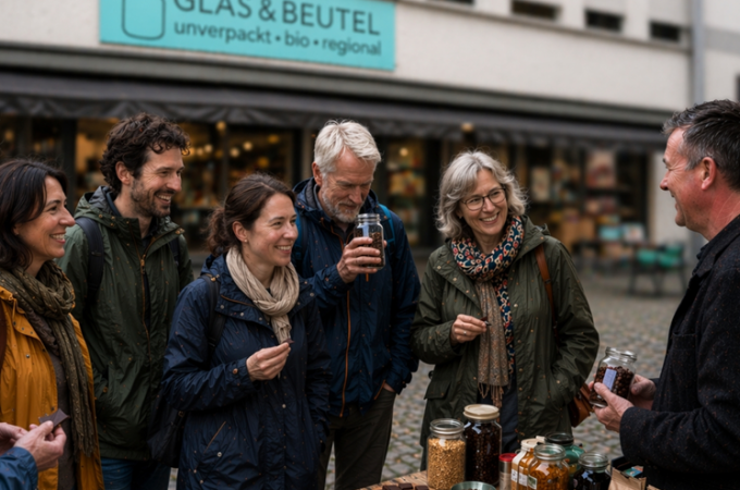 Nürtingen fairkostet! – kulinarischer Spaziergang rund um fairen Handel, © Stadt Nürtingen Nürtingen fairkostet! – kulinarischer Spaziergang rund um fairen Handel, © Stadt Nürtingen