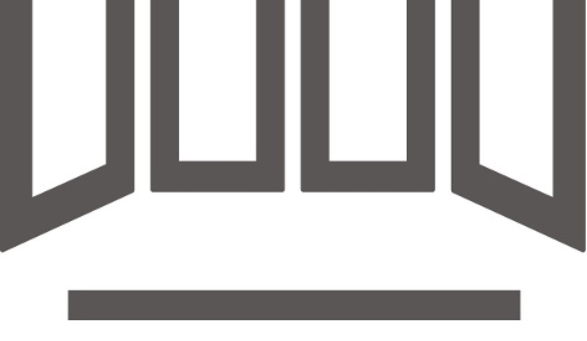 Stilisiertes Triptychon-Logo mit Text 'Ein Bürgerprojekt' darunter, symbolisiert den Jerg Ratgeb Skulpturenpfad., © Stadt Herrenberg Stilisiertes Triptychon-Logo mit Text 'Ein Bürgerprojekt' darunter, symbolisiert den Jerg Ratgeb Skulpturenpfad., © Stadt Herrenberg