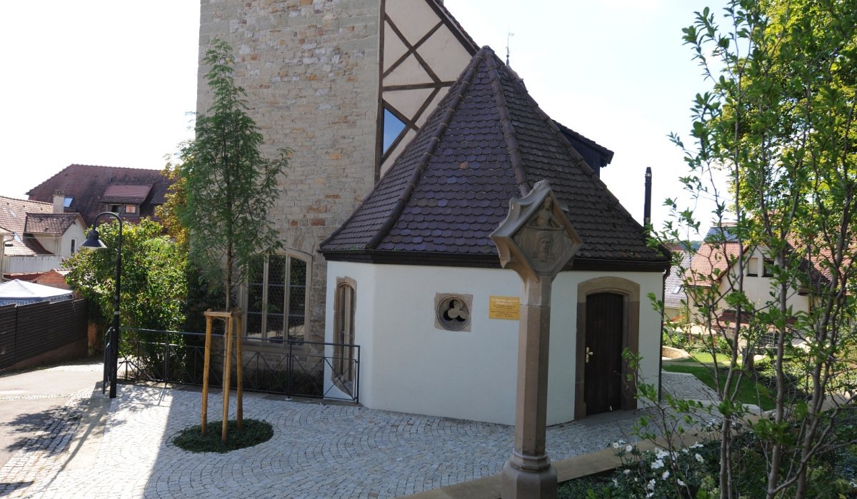 Peterskirche Vaihingen an der Enz, Eingang zum Musuem, © Land der 1000 Hügel - Kraichgau-Stromberg Peterskirche Vaihingen an der Enz, Eingang zum Musuem, © Land der 1000 Hügel - Kraichgau-Stromberg
