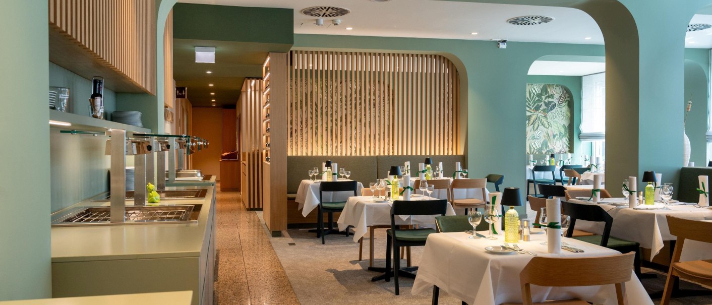 Restaurant/Frühstücksraum, © Erikson Hotel