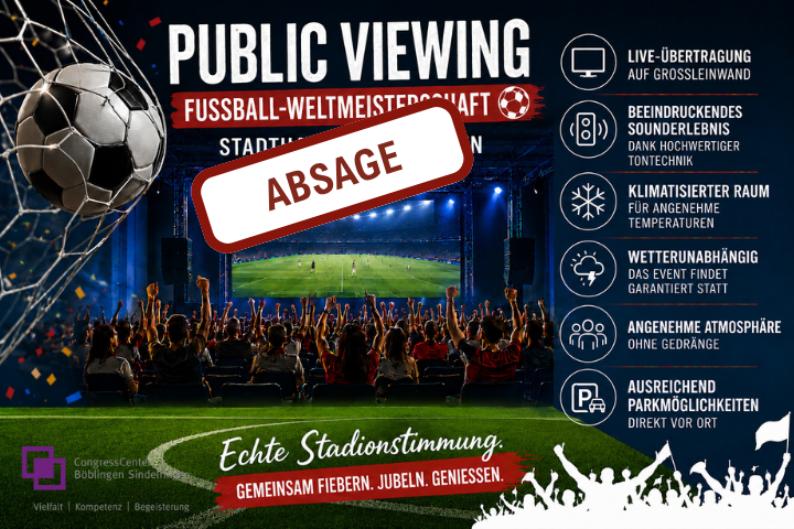 Public Viewing Fußball-Weltmeisterschaft, © Sindelfingen Public Viewing Fußball-Weltmeisterschaft, © Sindelfingen