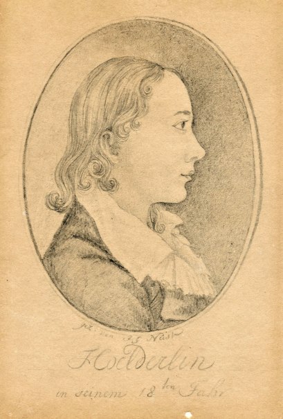 Portr&auml;tzeichnung eines jungen Mannes im Profil. Er hat lockiges Haar und tr&auml;gt einen Kragen. Der Hintergrund ist oval und schlicht gehalten., &copy; Hans-Joachim Albinus