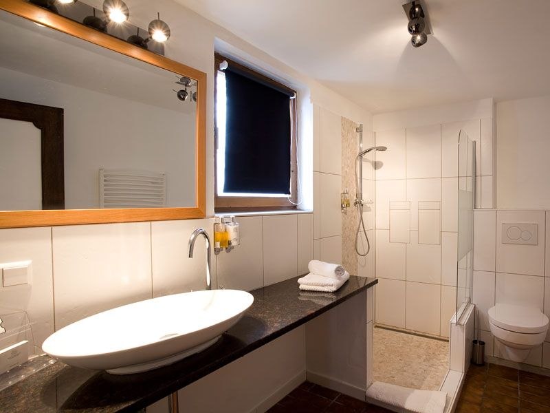 Badezimmer, © Romantisches Hotel Traube