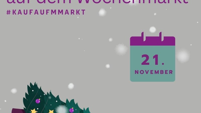 Wochenmarktaktion: Adventszauber auf dem Wochenmarkt