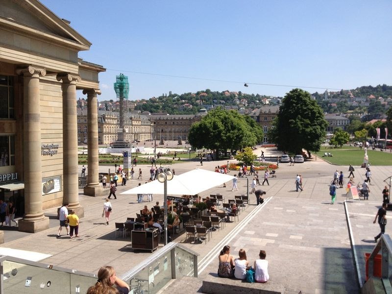 Schlossplatz Stuttgart, &copy; Hotel M&ouml;hringer Hof