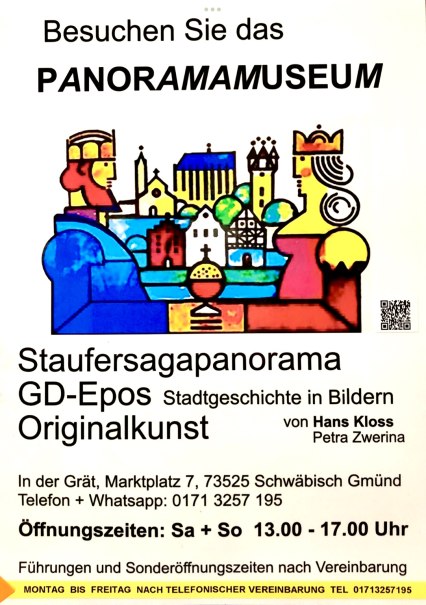 Das Panoramamuseum mit dem Staufersagarundbild und dem GD Epos zur Stadtgeschichte ist ge&ouml;ffnet !, &copy; Panoramamuseum