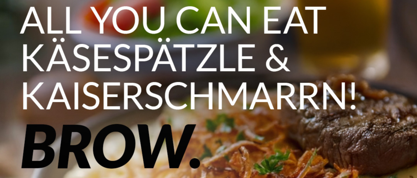 K&auml;sesp&auml;tzle & Kaiserschmarrn all you can eat, &copy; BROW.