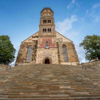 Blick auf die Kirche St. Michael und die 53 Treppenstufen, &copy; Michael Kuehneisen