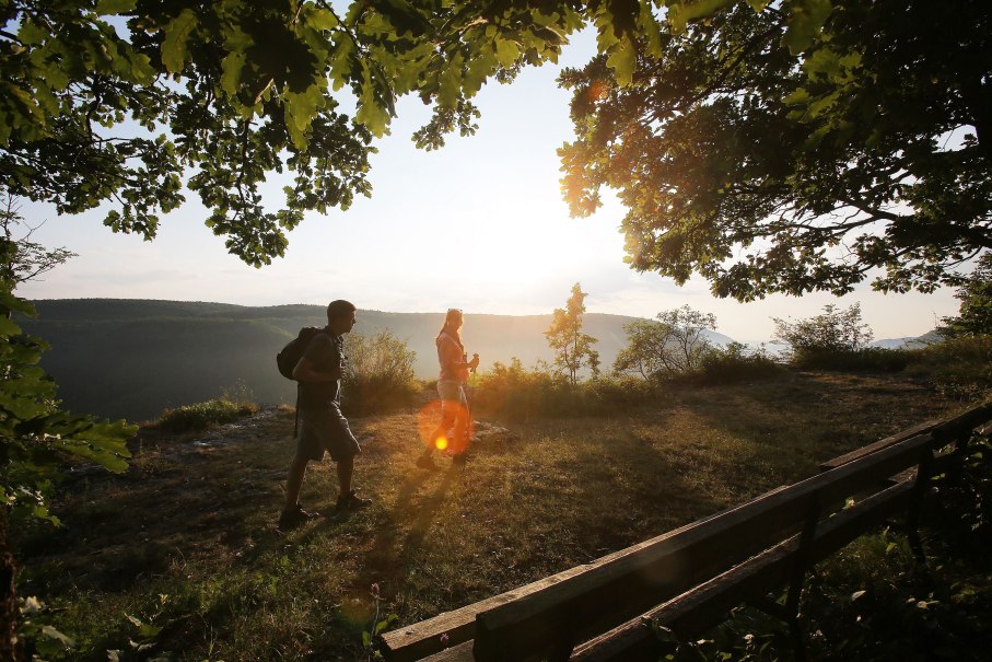 Sonnenuntergangswanderung am Buckleter Kapf, © Bad Urach Tourismus Sonnenuntergangswanderung am Buckleter Kapf, © Bad Urach Tourismus