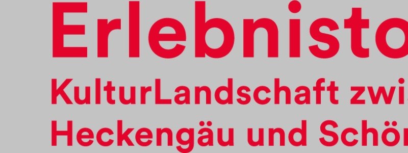 Logo mit rotem Text auf grauem Hintergrund: 'Erlebnistour. KulturLandschaft zwischen Heckeng&auml;u und Sch&ouml;nbuch'., &copy; Verband Region Stuttgart