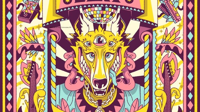 F&uuml;nf M&auml;nner in bunter Kleidung sitzen auf einem Sofa, umgeben von Pflanzen. Oben links das Logo 'Malaka Hostel'. Text: 'Brucca Beat Tour'., &copy; Kulturhaus Schwanen