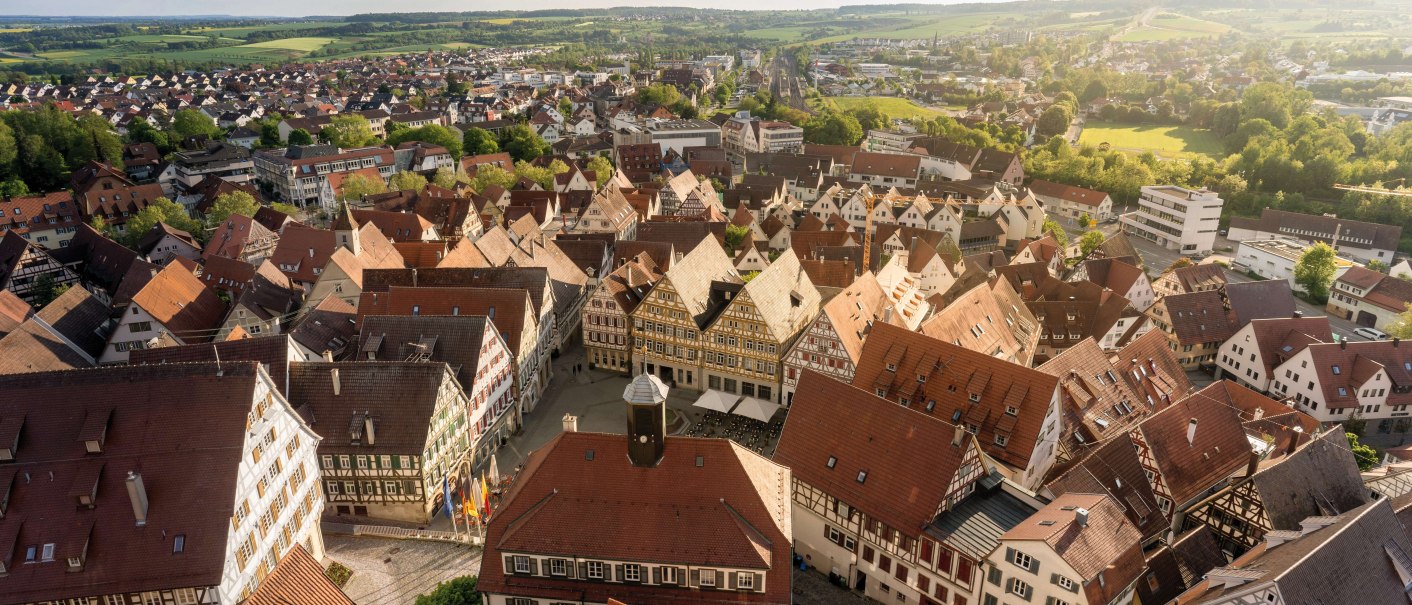 Fachwerkhäuser in Herrenberg, © Stuttgart-Marketing GmbH, Martina Denker