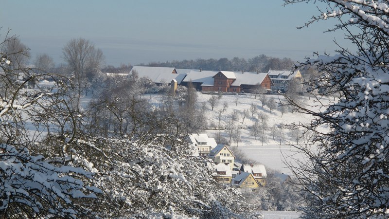 Der Tachenhäuser Hof im Winter, © HFWU Der Tachenhäuser Hof im Winter, © HFWU