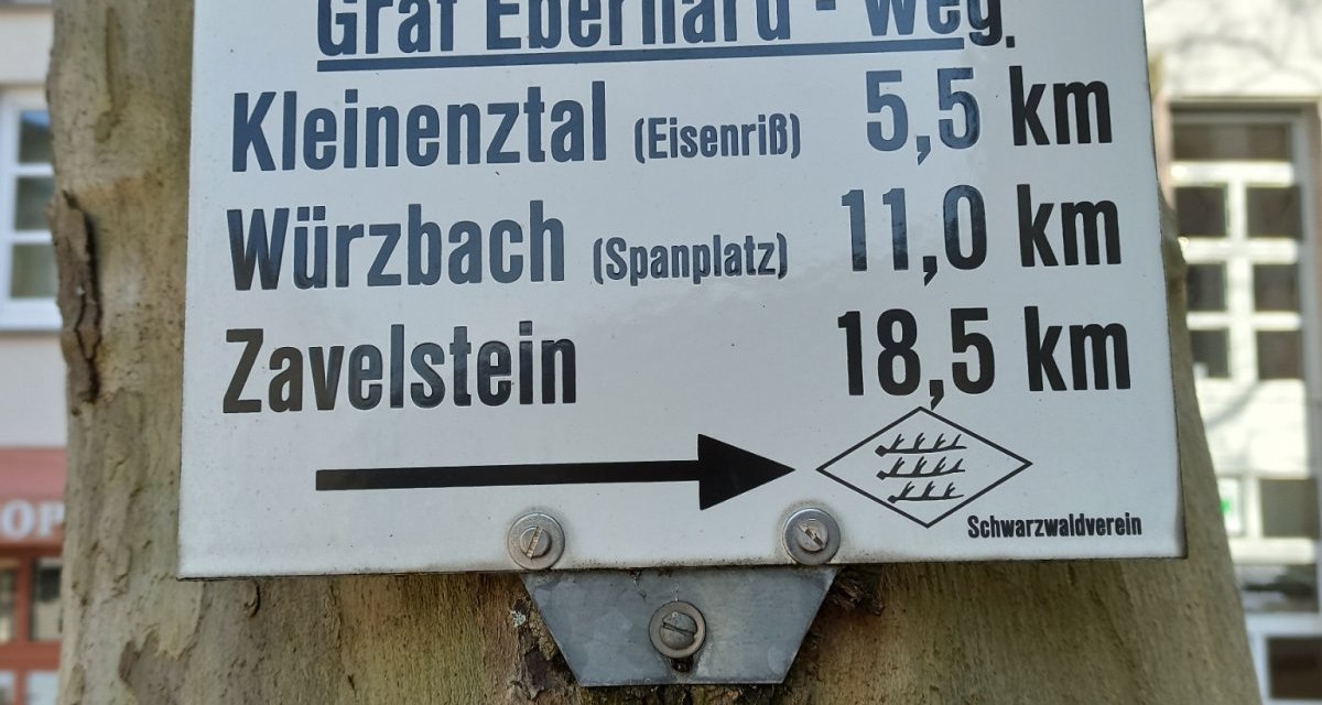 Der Fluchtweg des Grafen begleitet uns fast komplett durch den Tag, &copy; N&ouml;rdlicher Schwarzwald
