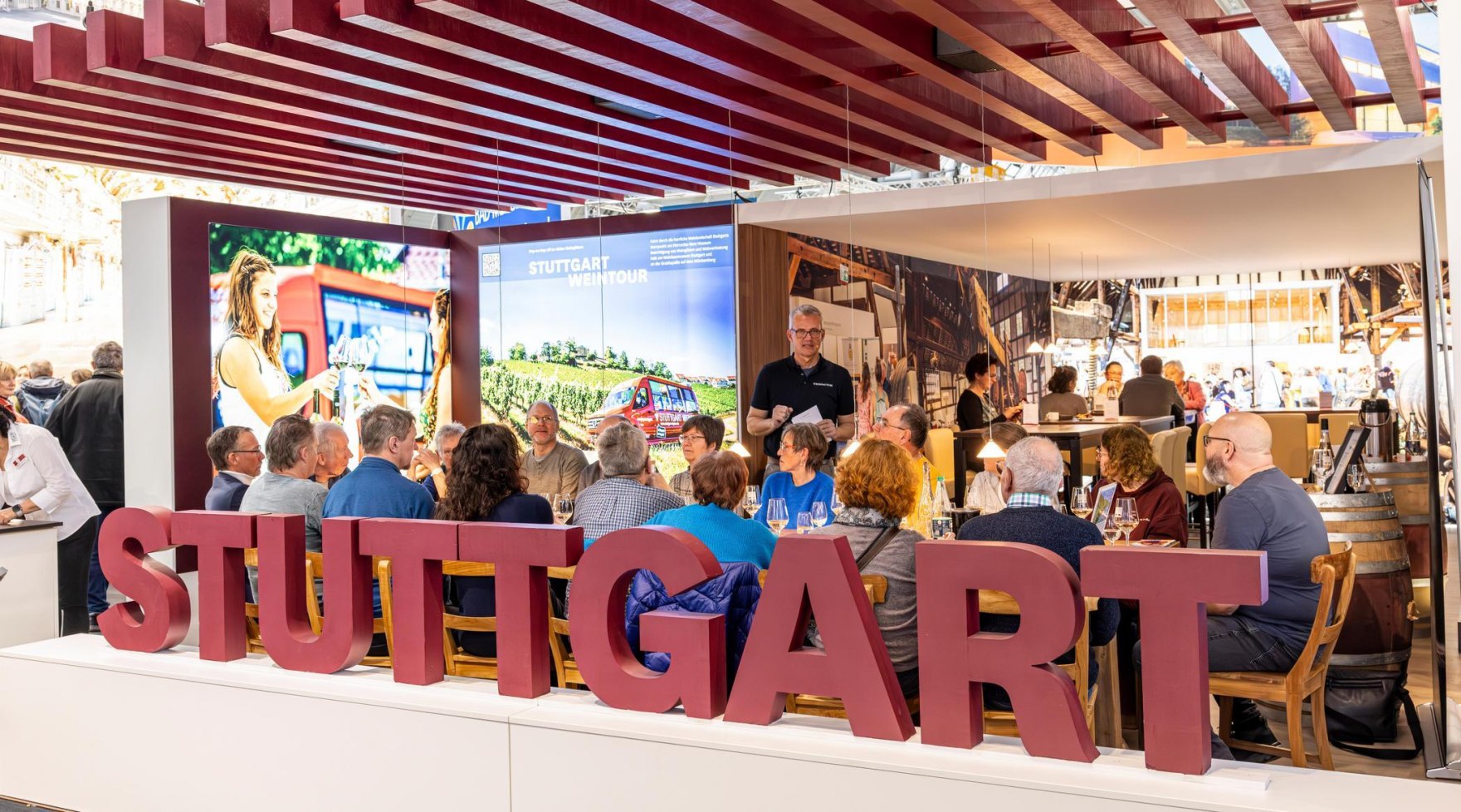 CMT Messestand Region Stuttgart, 2025, © Stuttgart-Marketing GmbH, Sarah Schmid CMT Messestand Region Stuttgart, 2025, © Stuttgart-Marketing GmbH, Sarah Schmid