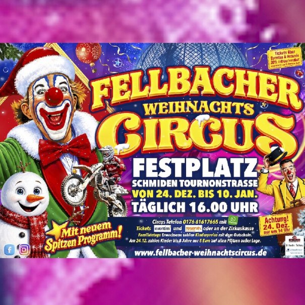 Fellbacher Weihnachtscircus 2026/2027, © Jean Riedesel Fellbacher Weihnachtscircus 2026/2027, © Jean Riedesel