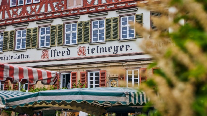 Imposantes Fachwerkgebäude am Marktplatz, © Maximilian Schwarz Imposantes Fachwerkgebäude am Marktplatz, © Maximilian Schwarz