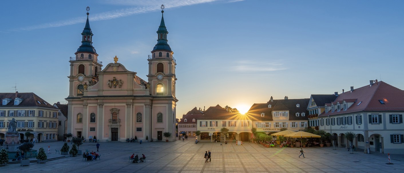 Ludwigsburg im Sonnenuntergang, © SMG, Martina Denker 