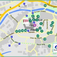 Stadtplan mit markierten Sehenswürdigkeiten, Museen und Straßen. Wichtige Orte sind nummeriert. Der MuseumsRadweg ist hervorgehoben., © Natur.Nah. Schönbuch & Heckengäu