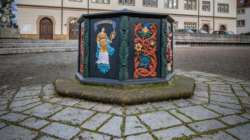 Stiftsbrunnen auf Stiftshof Backnang, &copy; Ren&eacute; Straube