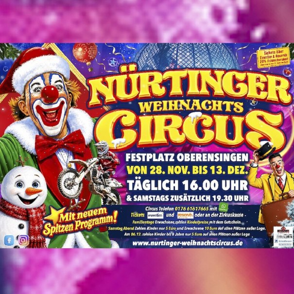 N&uuml;rtinger Weihnachtscircus 2026, &copy; Jean Riedesel
