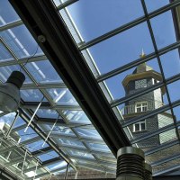 Glasdach im Foyer des Rathaus Göppingen Glasdach im Foyer des Rathaus Göppingen